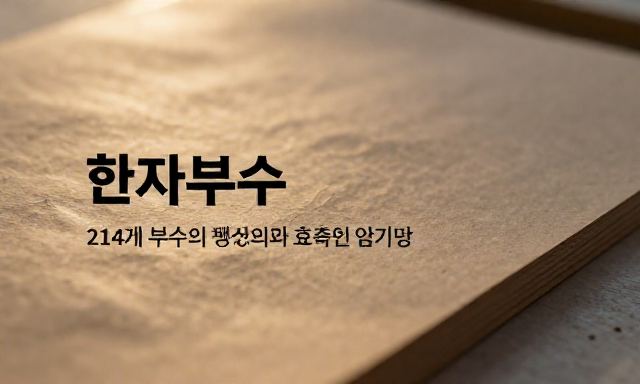 한자부수 관련 이미지 - 한자부수 완벽 가이드: 214개 부수의 개념과 효율적인 암기법
